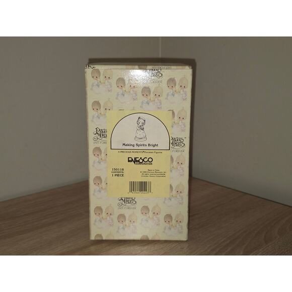 1995 Precious Moments Figurine Making Spirits Bright #150118 W/ Box - Picture 2 of 7